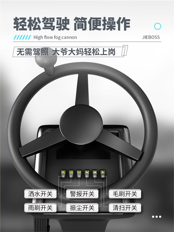 全封閉駕駛式電動(dòng)掃地車(chē)1900B