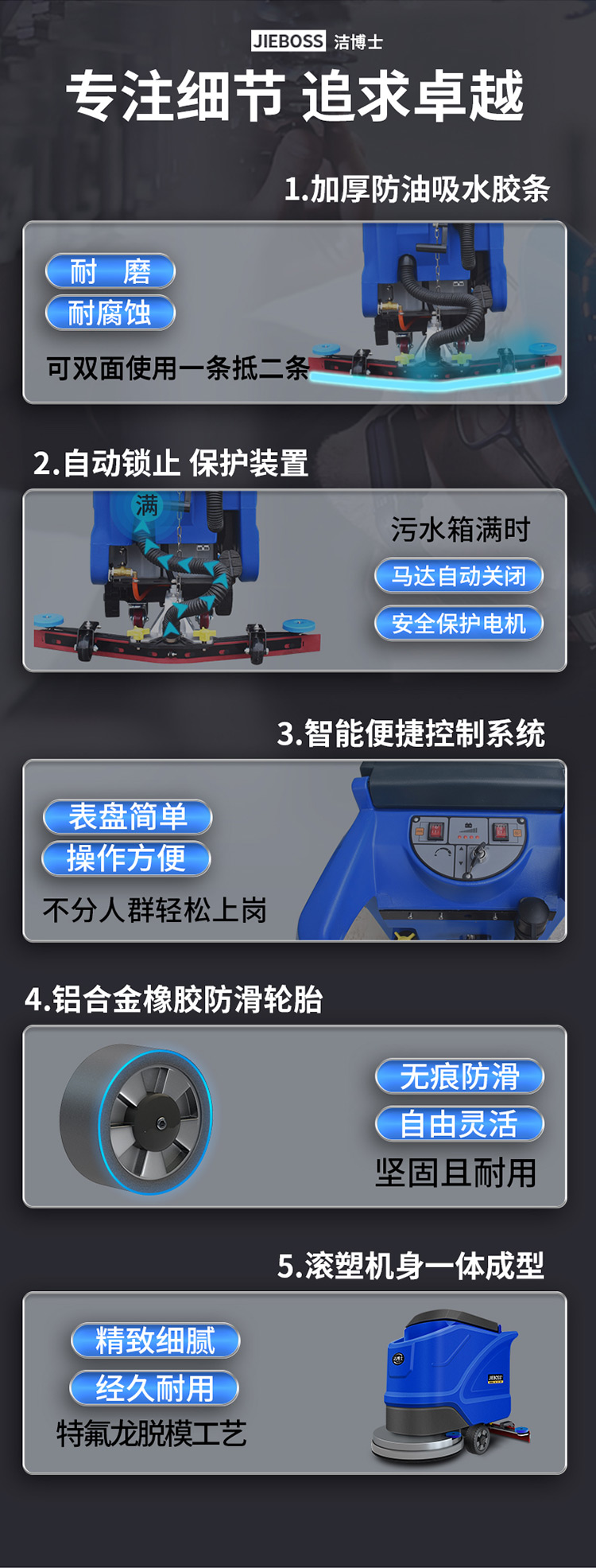 潔博士手推式電動(dòng)洗地機550X